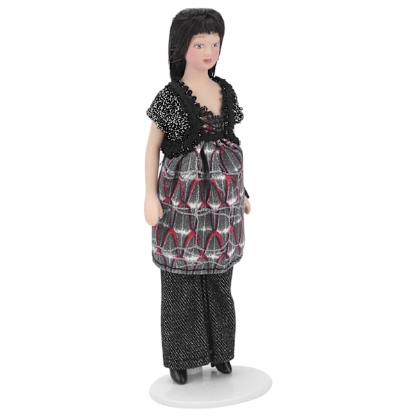 Skala 1:12 Dollhouse Modern kvinna Porslin Docka Dockhus dekoration Tillbehör