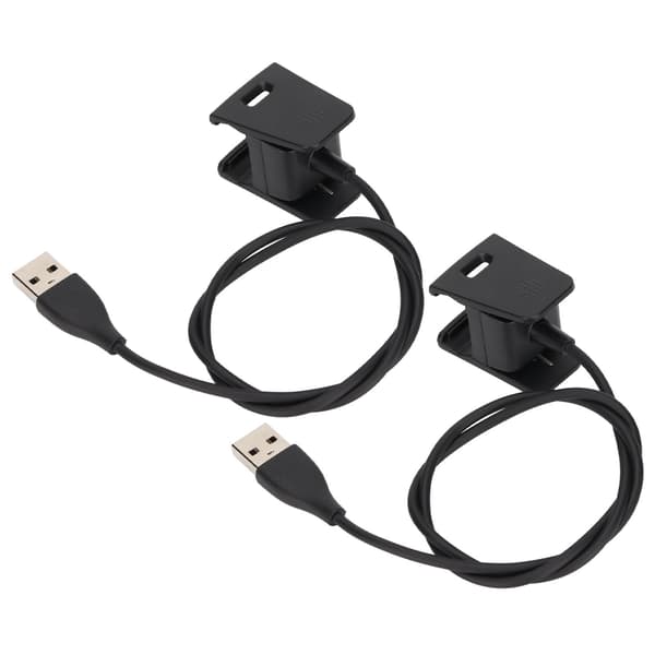 2 stk. Smartwatch-oplader USB-opladningskabel Ledningsoplader Dockadapter til Fitbit Charge 2
