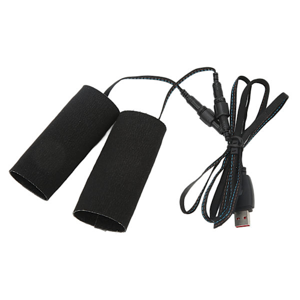 2st motorcykeluppvärmda greppkuddar krok- och öglefästning IP67 vattentät DC 5V USB-port Plug-in elektrisk värmedyna