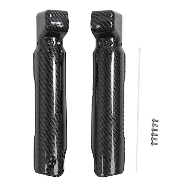 2 ST Stødabsorberbeskyttelse Kulfibermønster Motorcykel Gaffelbeskyttelse Protector Udskiftning til SurRon Light Bee X S