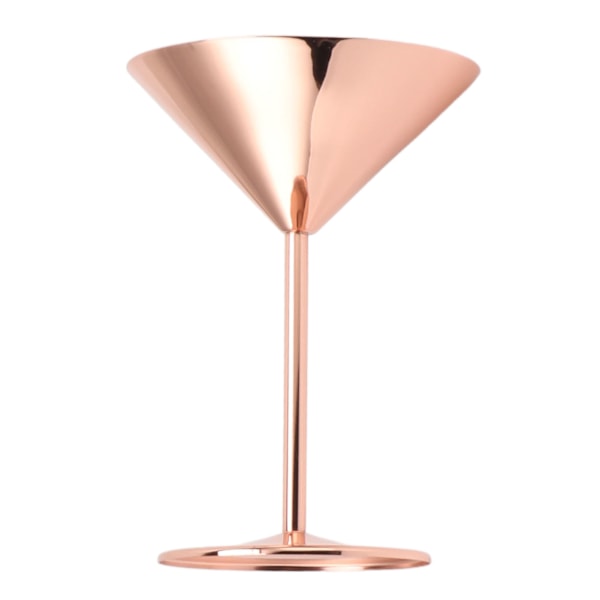 Martiniglass i rustfritt stål Fint polert Elegante moderne martiniglass for hotellbarer