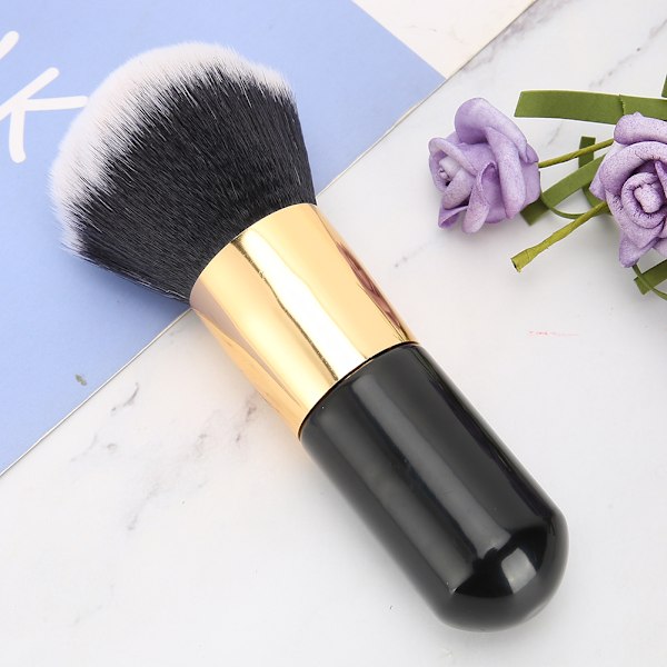 Stor lös pulverborste Mjukt långt hår Blush Foundation Brush WetDry Cosmetic Tool