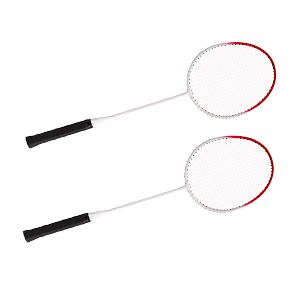 2st Badmintonracket Legering Ultralätt sporttillbehör för träningstävling Röd