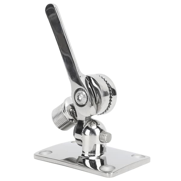 Marine VHF Antenne Basemontering 93 X 64mm Rustfrit Stål Justerbar Montering Basebeslag Til Båd Yacht
