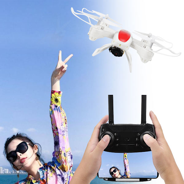 5 MP 2,4 GHz HD-drone Kaukosäädin Taittuva ammattimainen ilmakuvauksen QuadcopterValkoinen