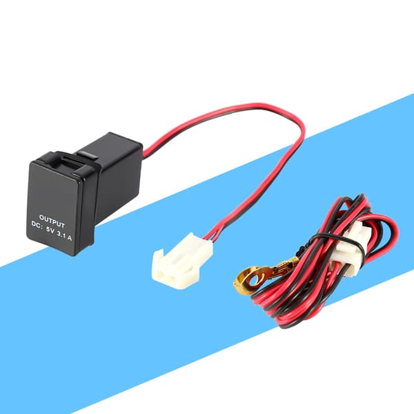 DC 12V-24V til 5V 3.1A Dobbel USB-porter Socket Lader Adapter For TOYOTA Biler ZY