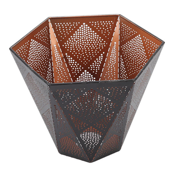 Lampskärm Smidesjärn ihålig design Modern stil korrosionsbeständig bordslampsskärm för E27 E26 lamphållare