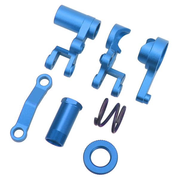 RC Forreste Styregruppe Professionel Universal Aluminium Legering RC Bil Styregruppe Sæt til 1/10 RC Biler Mørkeblå