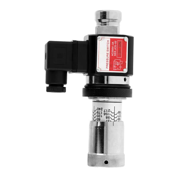 JCS-02N Gennemstrømningsrør Hydraulisk Trykrelæ Afbryderventil 30-210kg/cm²