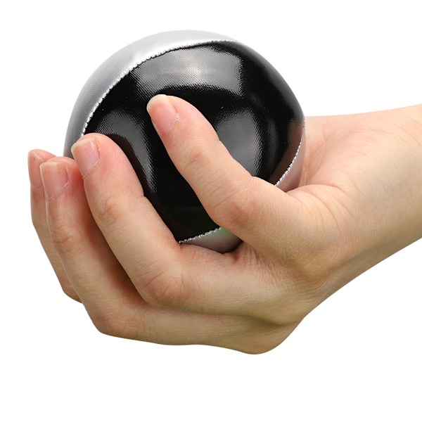 3ST Silver Svart PU Läder Inomhus Fritid Portabel Jonglering Ball Performance rekvisita