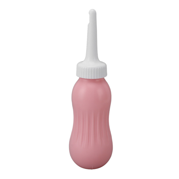Bærbar Bidet Sprayer Heavy Injection 500ml Silikon Håndholdt Bidet Lavemang Pære for Kvinner Gravid Persika Rosa
