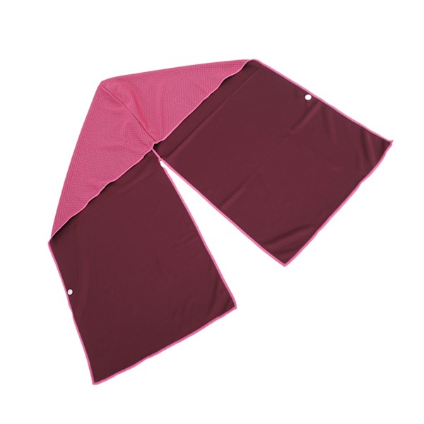 Kølehuvedtrøje Håndklæder U-formet Hoodie Håndklæde Solbeskyttelse Hurtigtørrende Sports Kølehandklæder Rose Red