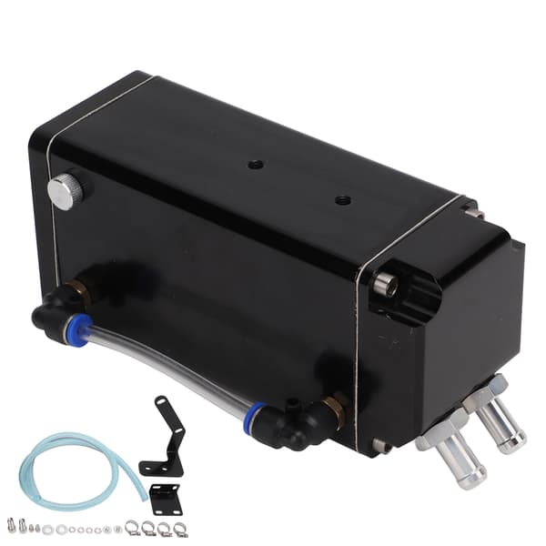 Motorolie Opsamlingsbeholder Kit 750ml Kapacitet Aluminium Legering Erstatning for LS1 LS2 LS3 LS6 LS7 LS9 Sort