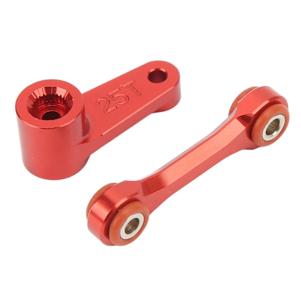 25T servostyrarm dragstång Professionell aluminiumlegering RC servoarm dragstång för ARRMA 1/7 1/8 RC bil Röd