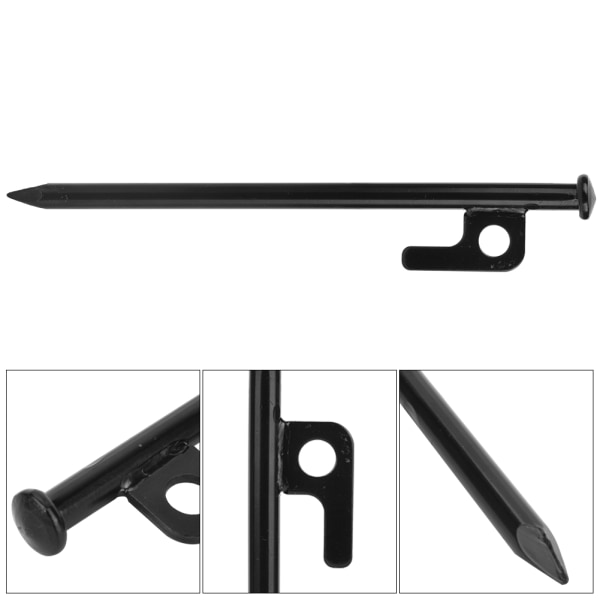 4 kpl Terästä Ulkokäyttöön Leirintä Ranta Telttatelineet Pin Stakes Maanaukot (20cm)
