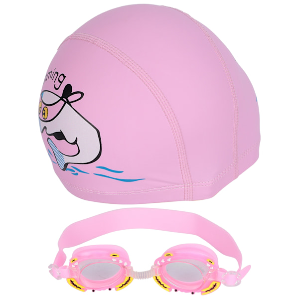 Simglasögon för barn Pojkar Flickor Antidim Simglasögon Söt krabba tecknad(Rosa krabba)