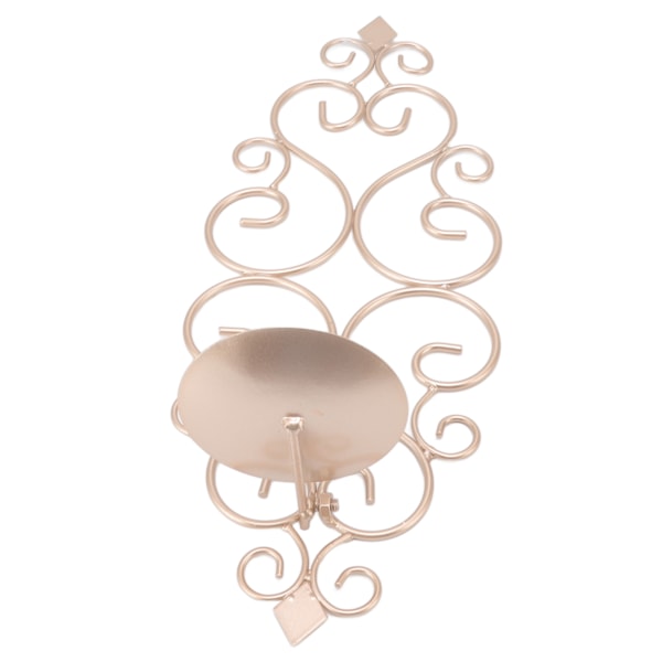 Lysestager Jern Lysestager Foldbar Væghængt Base Sconce Hjemindretning til Rum Champagne Guld