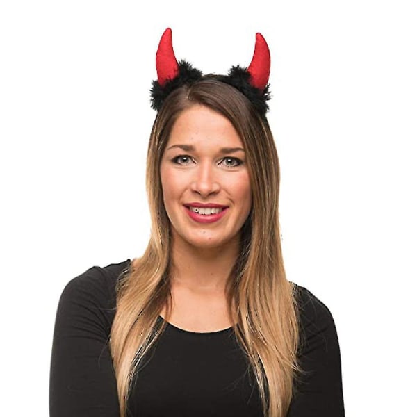 Devil Horn Pannband Halloween Kostym Tillbehör Pannband Mardi Gras Combination 1