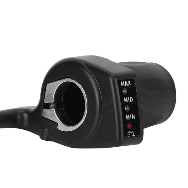 24V Half-Twist Throttle Assembly 4-Wire Hand Grip Cable Kit for Electric Scooter with Indicator