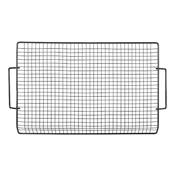 Bærbar håndtak jern non-stick BBQ Rack Grill Mesh Grillnett for utendørs BBQ Party Camping