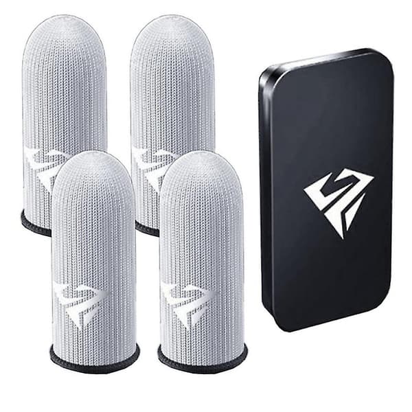 2 par mobilspelsfodral för PUBG smarta pekskärmsfingerhandskar Black