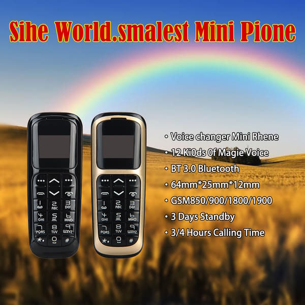 V2 Mini BT Mobile Phone Dialer Pocket Mobile Phone Micro Mobile Phone