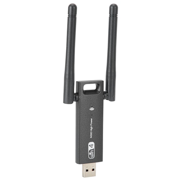 WIFI4 USB-sovitin 300mbps Tehokas Antenni Langaton WiFi Verkkokortti Tietokoneen Tarvikkeet