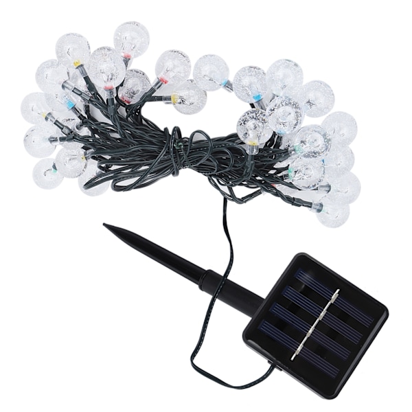 5m 30LED Chips Solar Power String Light för trädgårdslandskap Juldekoration Färgglada ljus