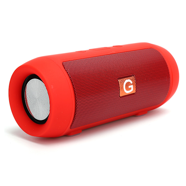 Bluetooth-högtalare Trådlös Subwoofer Portabel Högtalare Elektroniktillbehör för Utomhusbruk Hem Röd