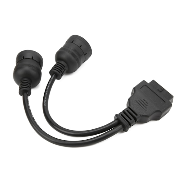 29,5 cm diagnostisk adapterkabel för lastbil hona 16-pin OBD2 till 9+6-pin skanneranslutningssladd