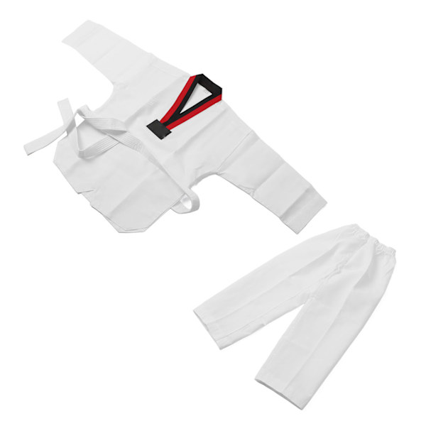 Børne Hvid Taekwondo Uniform TKD Dragter Tøj WTF Karate Judo Taekwondo Dobok Tøj