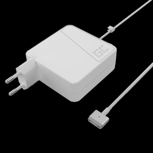 Green Cell Macbook Pro Lader 60W, MagSafe 2, 4.6A – Hvit