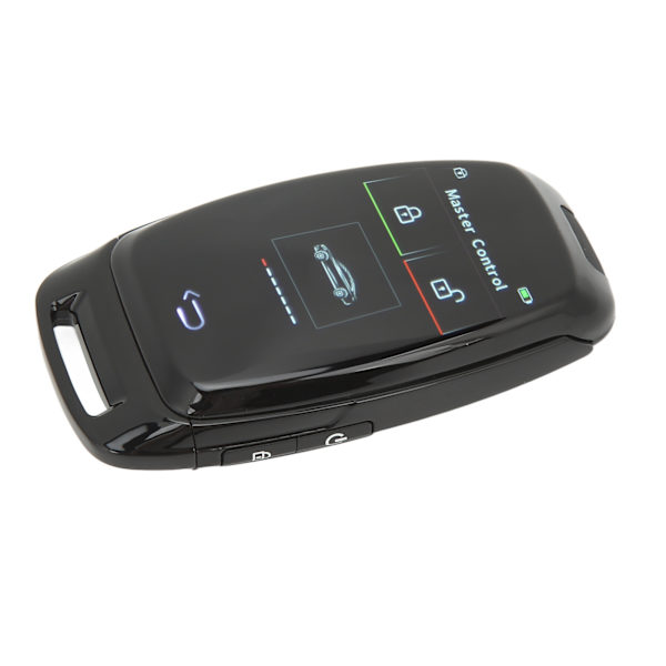 Bilsmart LCD-nøgle Touchscreen Bluetooth 5.0-forbindelse Nøglefri Adgang Glat Berøring til En-knaps Startmodeller Sort