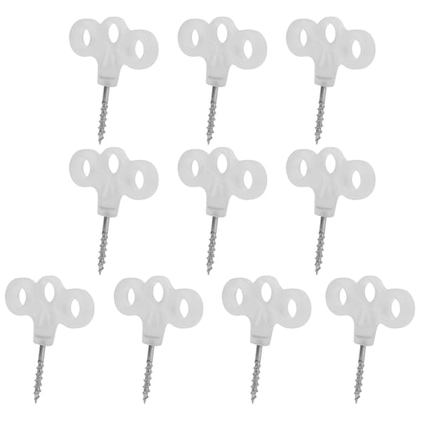 10 pcs Luminous Three Eyes Thread Tent Peg Nails Outdoor Camping Board Screw Plastic Spike