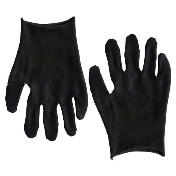 12 par bomulds handsker polyester bomuld fortykket svedabsorberende smykke handsker til ridning fabrik sort