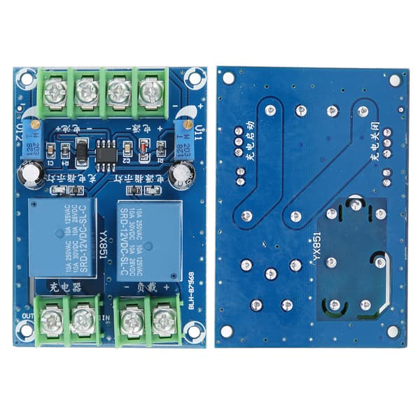 DC 12V 10A Automatisk Strømbrytermodul Nødstrømforsyning Ladekontroller