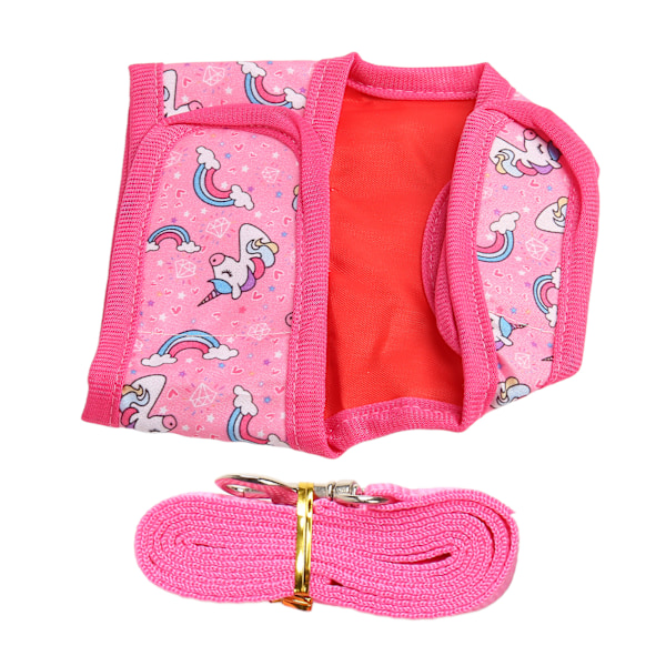 Kaninsele med snor Sød Unicorn Bunny Vest snor til chinchilla hamster marsvin kanin L