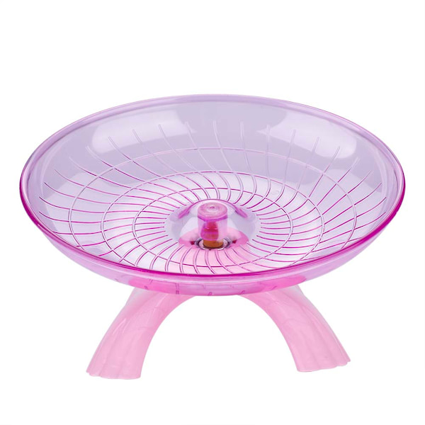 Plast Wheel Spinner Silent Exercise Roller för möss Hamster Pink