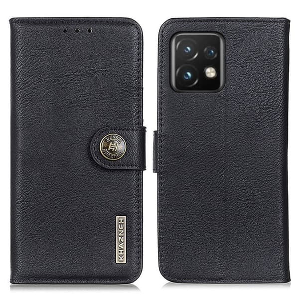 KHAZNEH Motorola Edge 40 Pro 5G Cover Læder Sort 86