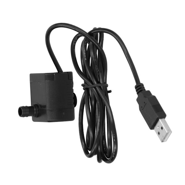 Vattenpump USB-plugg Borstlös mikro dränkbar pump Cirkulationsanordning DC5V 170L/H 100cm Lyft