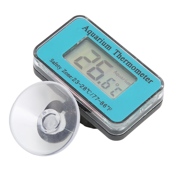 Digital LCD-termometer Vandafvisende Akvarietermometer med høj præcision med sugekop til dykning