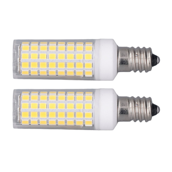 2 ST LED-majslampa 102 LED-lampor 10W Dimbar PC-keramisk energisparande E12-lampa för hembelysning AC 100 till 120V Naturligt ljus