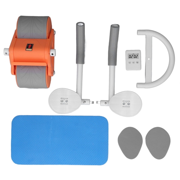 Magrullhjul med armbågsstöd Timer Automatisk Rebound Kärna Styrketräning Träningsutrustning Orange