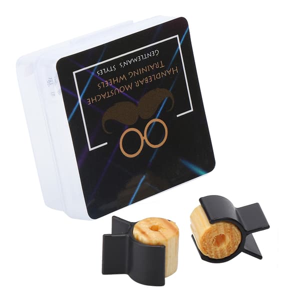 Handlebar Mustache Training Wheel Men's Mustache Styling Template Beard Shaping Tool BlackBlack