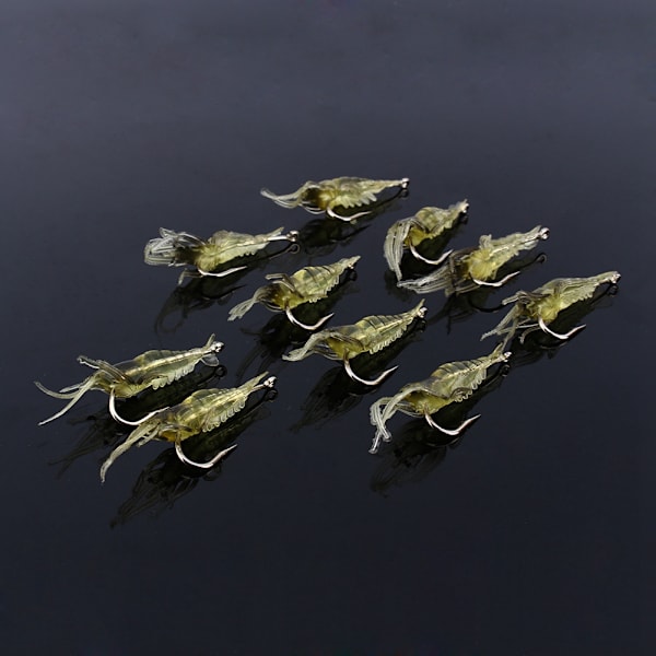 10 stk Rekesimuleringsmyk agn Krok Tackle Base Fiske Lokker