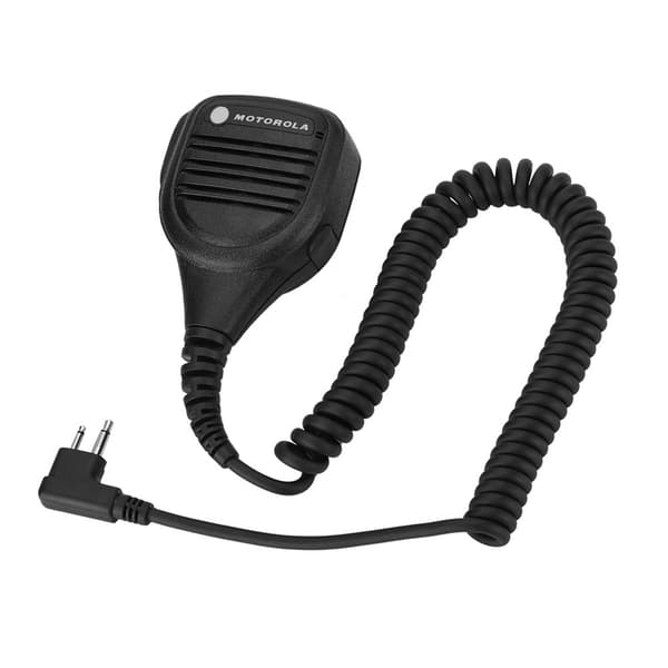 Hodetelefonuttak Walkie Talkie Håndmikrofon med stålbælteklips