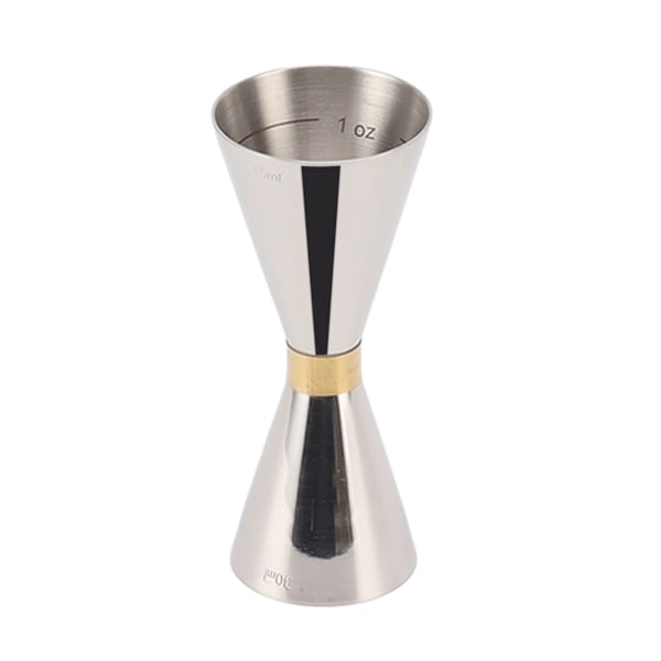 Cocktail Jigger Double Ended 304 rostfritt stål Bar Mätkopp med skala för hemmafest Originalfärg