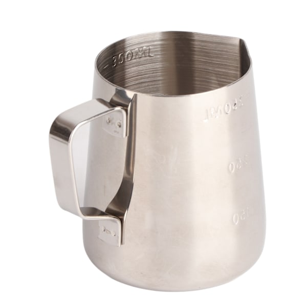 Melkeskummende kanne Tykkere rustfritt stål Kaffe Latte Craft Cup Kunstkanne med dobbeltsidig skala 350 ml