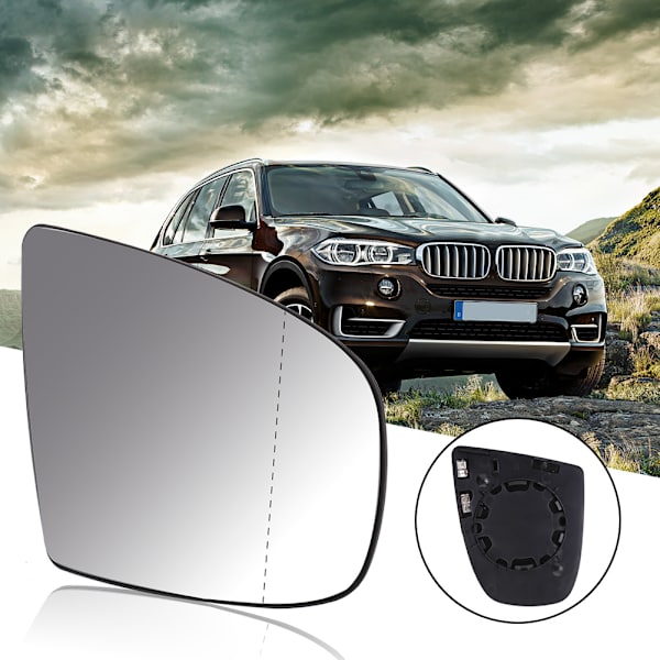 Et par opvarmede sidespejlsglas passer til X5 X6 E70 E71 E72 08-14 51167174981