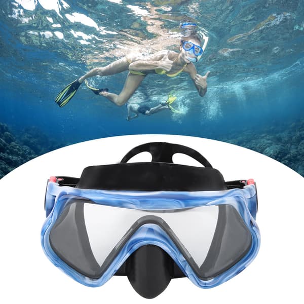 Vuxen Anti-imma Snorkling Dykmask Härdat Glas Lins Simbassängutrustning